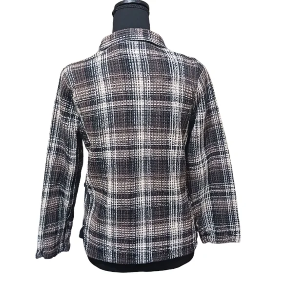 Vintage Ms. Lee Woven Plaid Shacket - Picture 3 of 7
